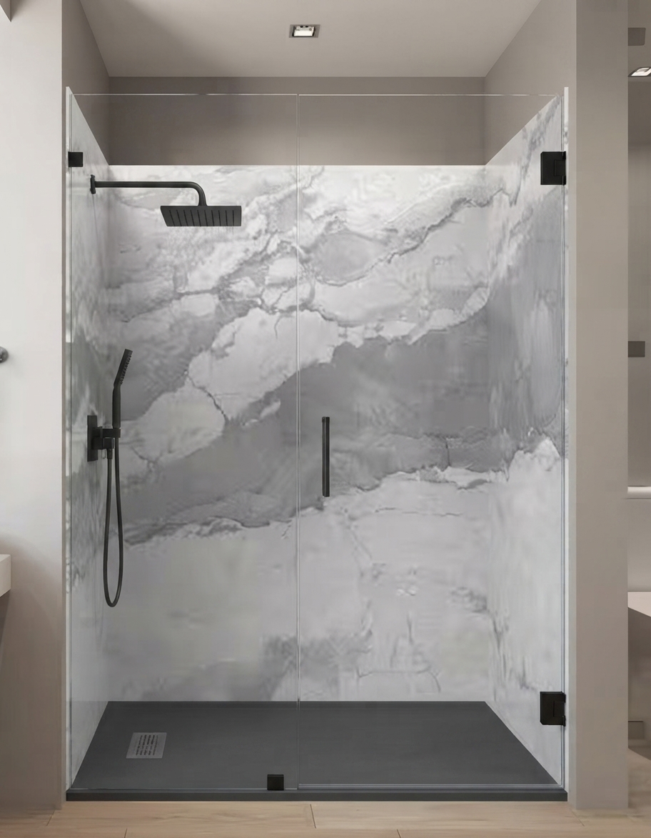 Walk-in shower installed by a WalkInShowerPros partner
